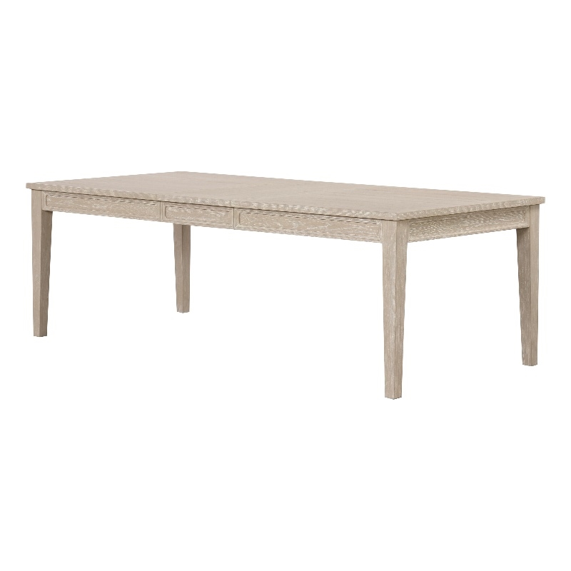 Furniture of America Don Solid Wood Extendable Dining Table in Oak
