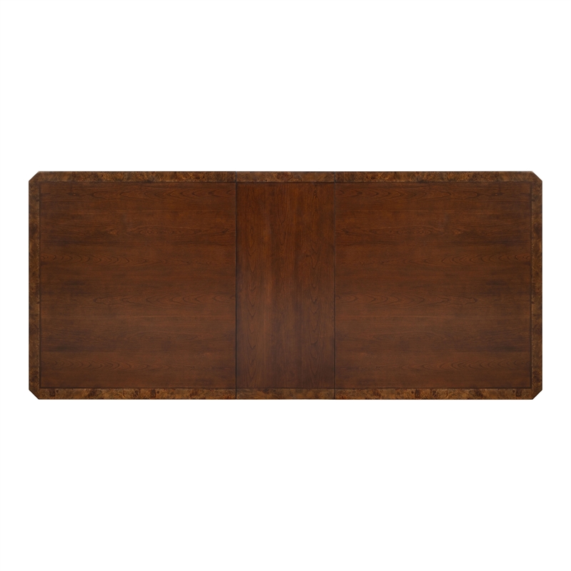 Furniture of America Aiyana Solid Wood Extendable Dining Table in Cherry
