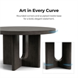Furniture of America Selyra Solid Wood Pedestal Round Dining Table in Oak