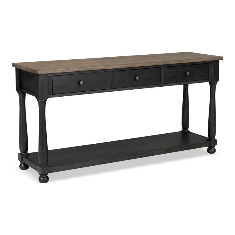 Furniture of America Peregrine Wood Storage 4-Piece Coffee Table Set in Black