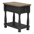 Furniture of America Peregrine Wood Storage 3-Piece Coffee Table Set in Black