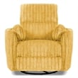 Furniture of America Viridor Fabric Power Recliner Glider Swivel Yellow Recliner