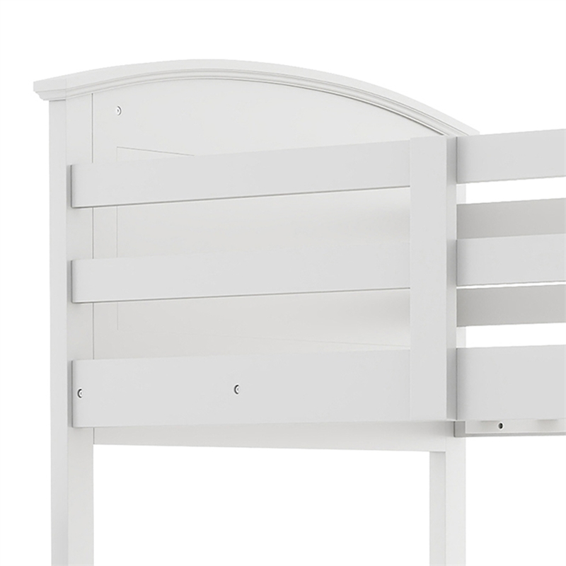 Furniture of America Agis Wood 2-Piece Bunk Bed and Chest Set in White