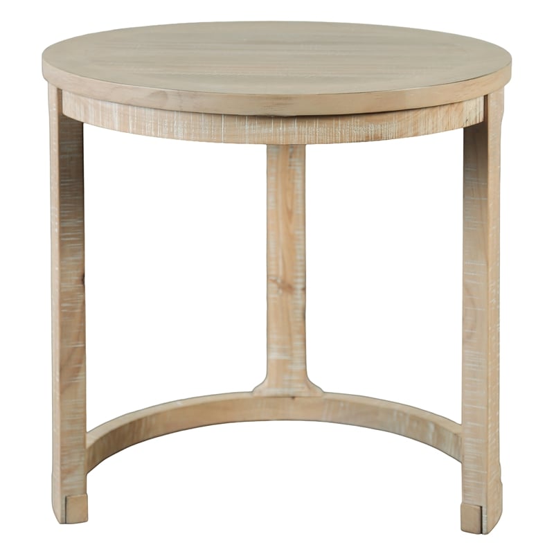 Furniture of America Wodela Solid Wood 2-Piece Coffee Table Set in Natural