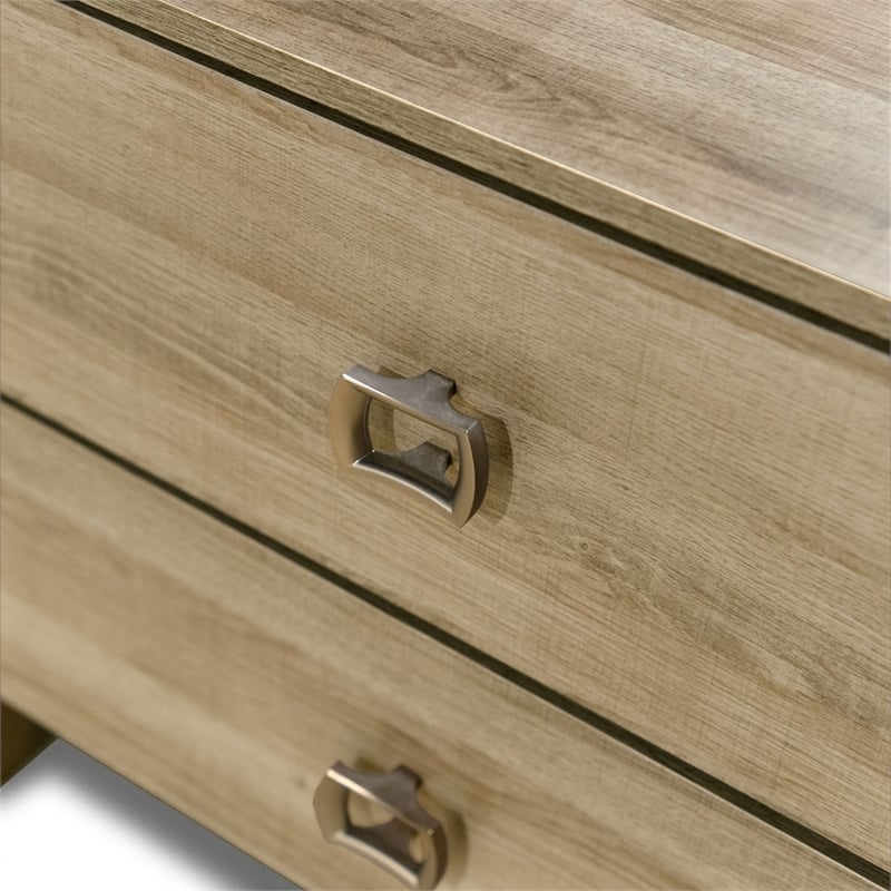 Furniture of America Valio Dovetail Wood 2-Drawer Nightstand in Oak
