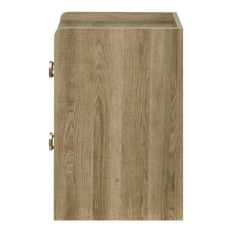 Furniture of America Valio Wood 3-Piece Nightstand and Chest Set in Oak