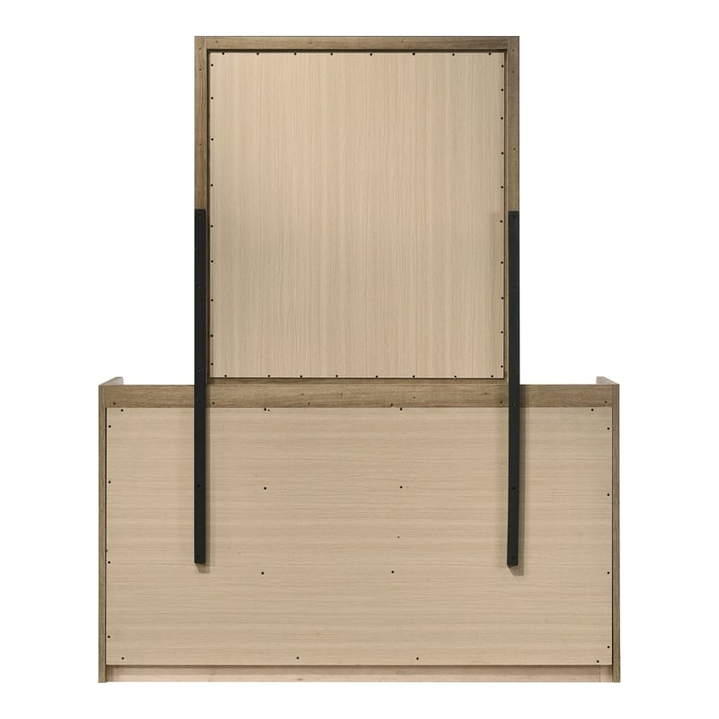 Furniture of America Valio Wood King 3-Piece Bedroom Set in Oak
