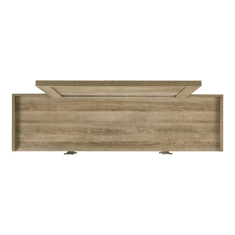 Furniture of America Valio Wood King 3-Piece Bedroom Set in Oak