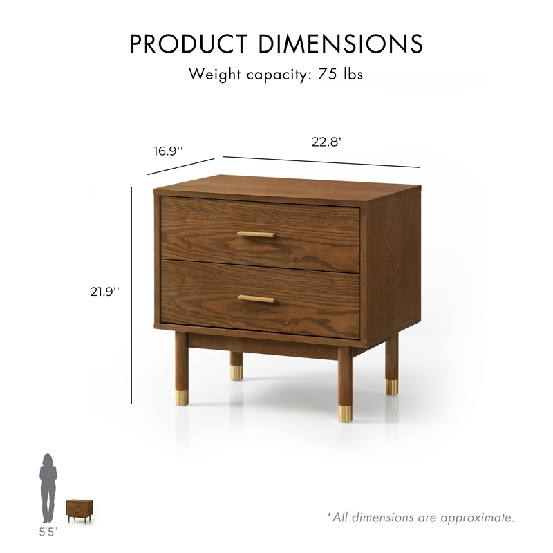 Furniture of America Korva Solid Wood Queen 3-Piece Bedroom Set in Walnut