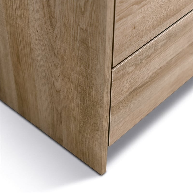Furniture of America Valio Wood Queen 2-Piece Bedroom Set in Oak