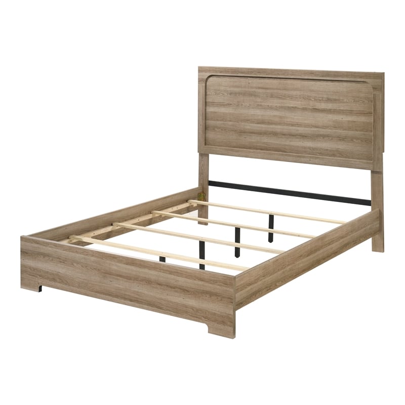 Furniture of America Valio Wood Queen 2-Piece Bedroom Set in Oak