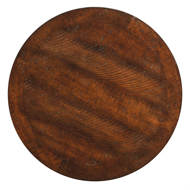 Furniture of America Wodela Solid Wood Nesting End Table in Espresso