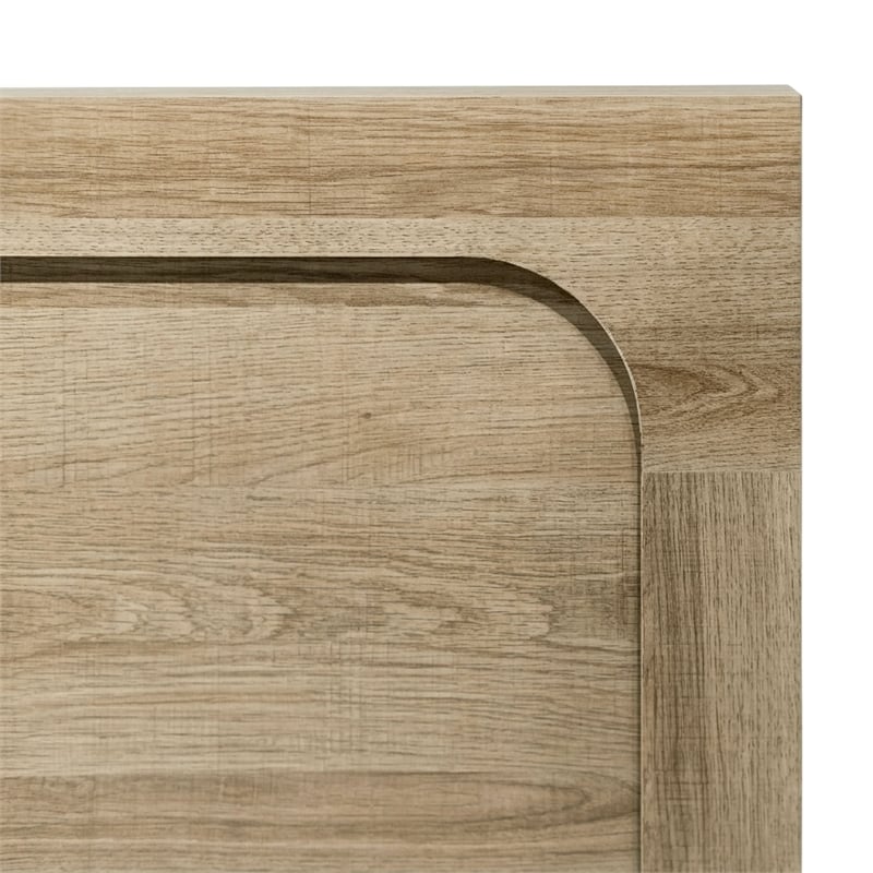 Furniture of America Valio Wood Dovetail King Panel Bed in Oak