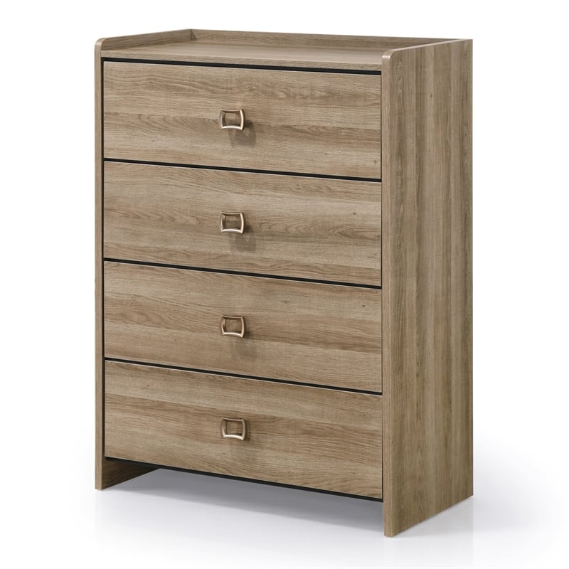 Furniture of America Valio Wood Queen 3-Piece Bedroom Set in Oak