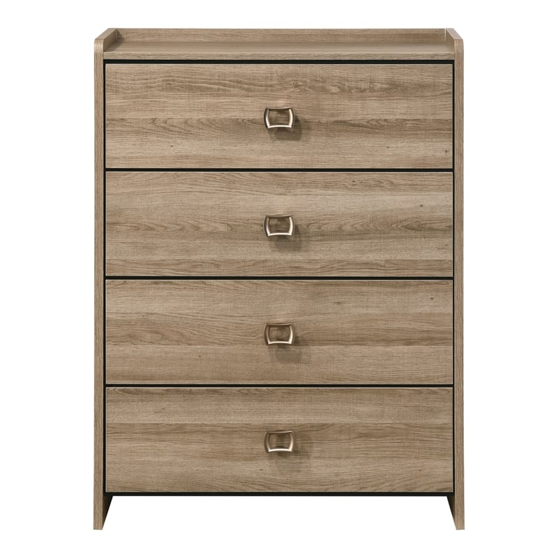 Furniture of America Valio Wood Queen 3-Piece Bedroom Set in Oak