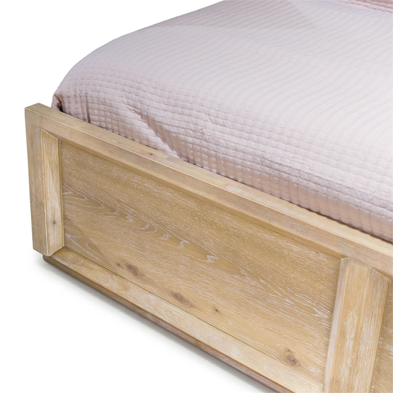Furniture of America Tupho Solid Wood Queen 3-Piece Bedroom Set in Natural