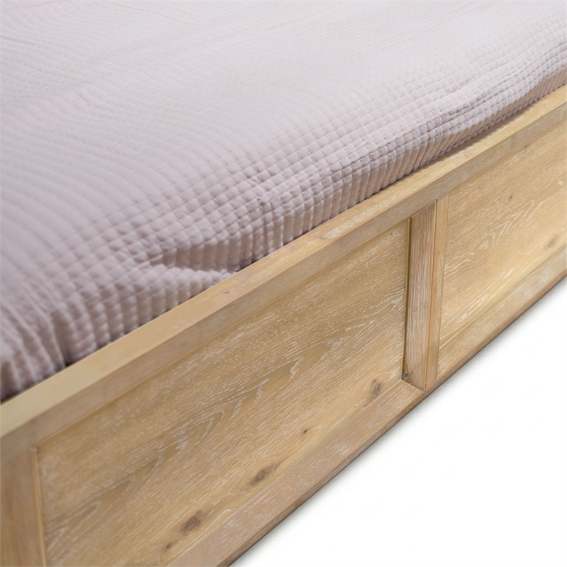 Furniture of America Tupho Solid Wood Queen 3-Piece Bedroom Set in Natural