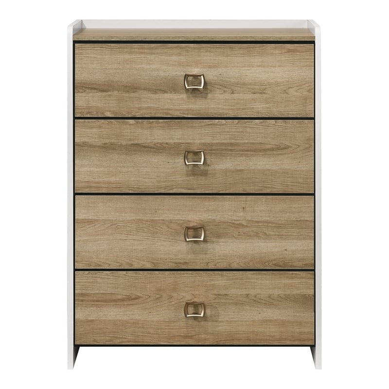Furniture of America Valio Wood Queen 3-Piece Bedroom Set in Oak
