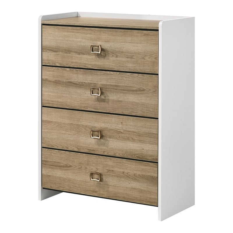Furniture of America Valio Wood King 3-Piece Bedroom Set in Oak