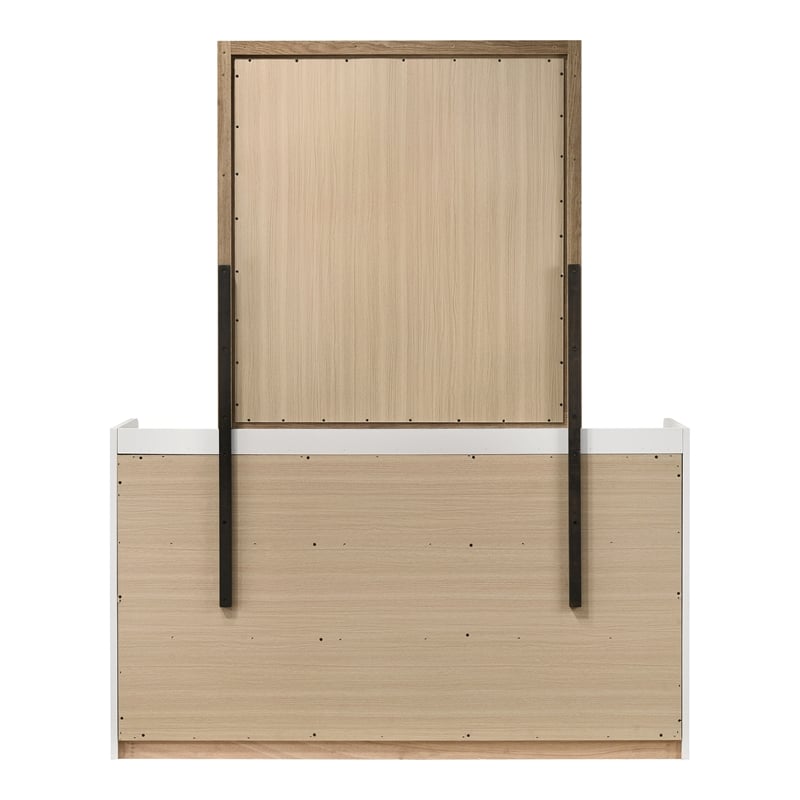 Furniture of America Valio Wood King 4-Piece Bedroom Set in Oak