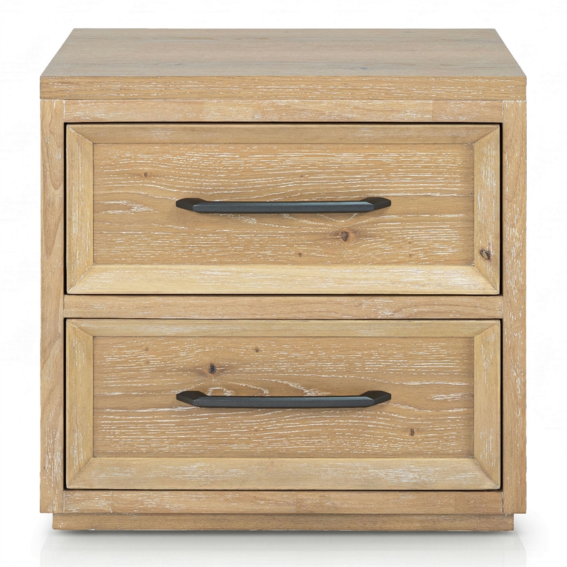 Furniture of America Tupho Solid Wood King 5-Piece Bedroom Set in Natural