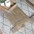 Trent Home Reclaimed Pine Wood Weathered Brown Bench Rectangular Hand Carved 83