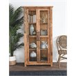 Trent Home Transitional Reclaimed Pine Display Cabinet in Natural