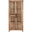 Trent Home Transitional Reclaimed Pine Display Cabinet in Natural