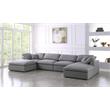 Trent Home Contemporary Gray Durable Linen Fabric Cloud Modular Sectional