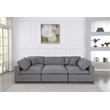Trent Home Contemporary Gray Durable Linen Fabric Cloud Modular Sectional