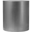 Trent Home Cylinder Round Contemporary Metal End Table in Chrome