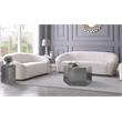 Trent Home Modular Modern Metal Coffee Table in Brushed Chrome