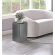 Trent Home Hexagon Shape Contemporary Metal End Table in Brushed Chrome