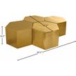 Trent Home Metal Brushed Gold Coffee Table Modular 60.25