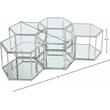 Trent Home 5-Piece Modern Mirrored/Stainless Steel/Glass Coffee Table in Chrome