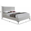 Trent Home Contemporary Cream Linen Queen Bed