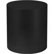 Trent Home Cylinder Round Contemporary Metal End Table in Black