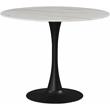 Trent Home Faux Marble Matte Black Dining Table Round Contemporary 36