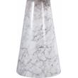 Trent Home Round Contemporary Faux Marble/Solid Wood End Table in White