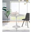 Trent Home Faux Marble White Dining Table Round Contemporary 36