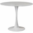 Trent Home Faux Marble White Dining Table Round Contemporary 36