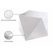 Trent Home Contemporary Stainless Steel Contemporary End Table in Silver