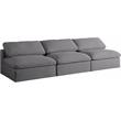 Trent Home Contemporary Deluxe Gray Linen Fabric Modular Armless Sofa