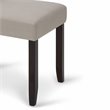Trent Home Transitional Parson Dining Chair in Light Beige (Set of 2)