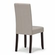Trent Home Transitional Parson Dining Chair in Light Beige (Set of 2)
