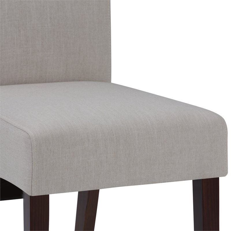 Trent Home Transitional Dining Chair in Light Beige Linen Look Fabric (Set of 2)