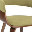 Trent Home Solid Wood Dining Chair in Acid Green Linen