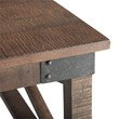 Trent Home Solid Mango Wood Square Coffee Table in Distressed Dark Brown