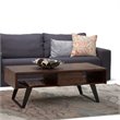 Trent Home Storage Coffee Table in Distressed Charcoal Brown