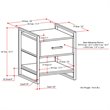 Trent Home Solid Mango Hardwood & Metal End Table in Natural